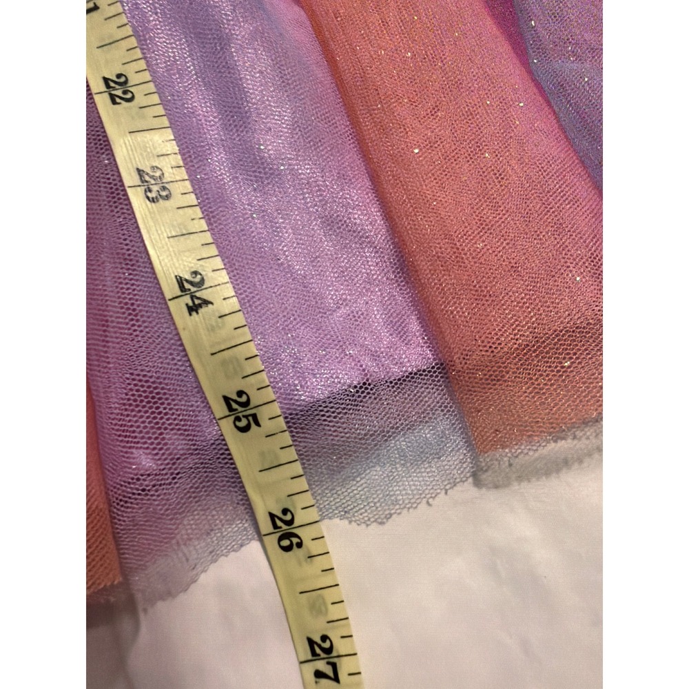 Disney Frozen Anna Tutu Dress Girls 6-6X Purple Sweatshirt Glitter Tulle Skirt - Picture 4 of 6